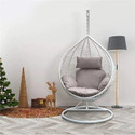 SPYDER HOME DECORE Single Seater Swing chair With Stand And Cushion For Adult Iron Hammock (Copper, Grey, DIY(Do-It-Yourself))