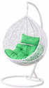 SPYDER HOME DECORE Single Seater Swing chair With Stand And Cushion For Adult Iron Hammock (White, Green, DIY(Do-It-Yourself))