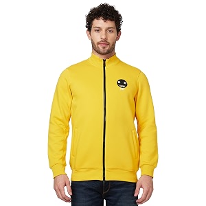 Spykar Blended High Neck Full Sleeve Sweatshirt