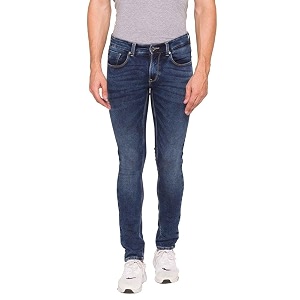 Spykar Dark Tone Wash Cotton Stretch Skinny