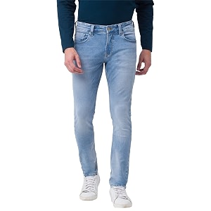 Spykar Lt.Mens Mid Rise Slim Fit Jeans