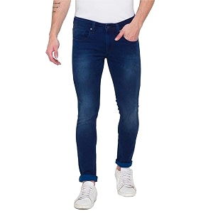 Spykar Mens Cotton Supper Skinny Low-Rise Jeans