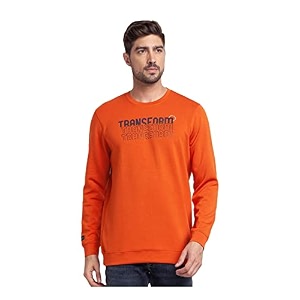 Spykar Mens Cotton Round Neck Sweatshirt