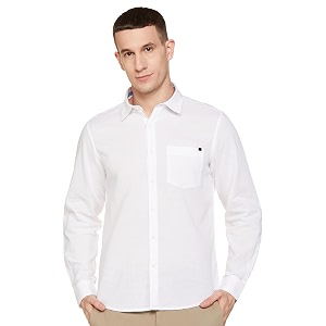 Spykar Mens Cotton Solid Slim Fit Shirt