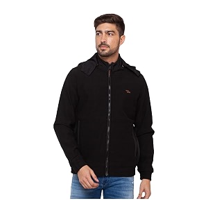 Spykar Mens Cotton Solid Regular Jacket MJK02BBHW062
