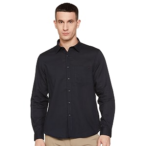 Spykar Mens Cotton Solid Slim Fit Shirt