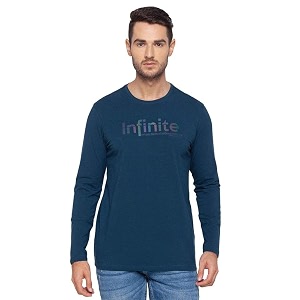 Spykar Mens Embellished Slim Fit Polo T-Shirt