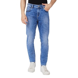 Spykar Mens Kano Slim Fit Mid-Rise Jeans