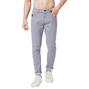 Spykar Mens Kano Slim Fit Mid-Rise Jeans