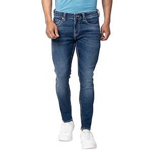 Spykar Mens Kano Slim Fit Mid-Rise Jeans