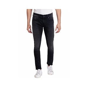 Spykar Mens Kano Slim Fit Mid-Rise Jeans