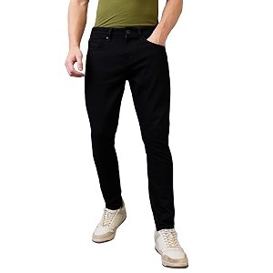 Spykar Mens Kano Slim Fit Mid-Rise Jeans