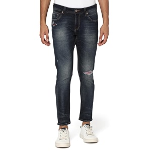 Spykar Mens Kano Slim Fit Mid-Rise Jeans