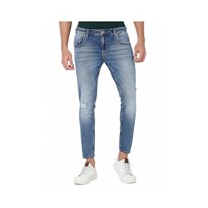 Spykar Mens Kano Slim Fit Mid-Rise Jeans