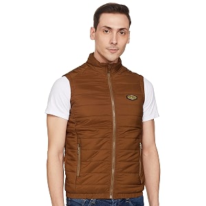 Spykar Mens Polyester Standard Length A-Line Coat