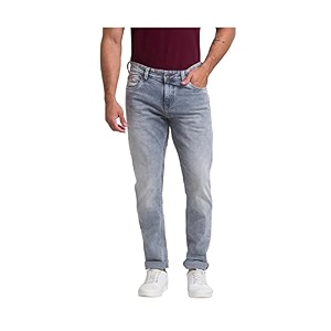 Spykar Mens Mid Rise Slim Fit Jeans