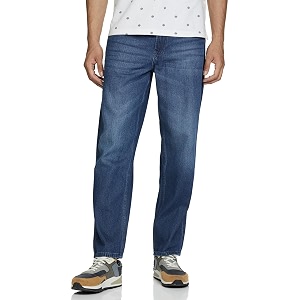 Spykar Mens Mid Rise Regular Jeans