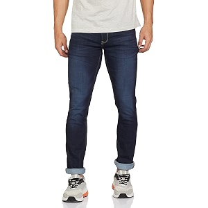Spykar Mens Mid Rise Slim Jeans