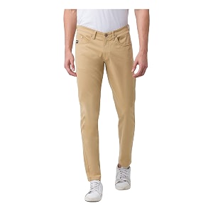 Spykar Mens Mid Rise Slim Casual Pants