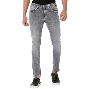Spykar Mens Mid Rise Super Skinny Jeans