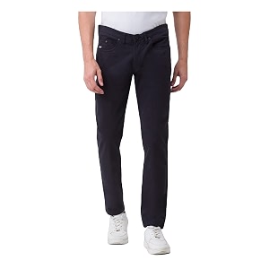Spykar Mens Mid Rise Slim Casual Pants