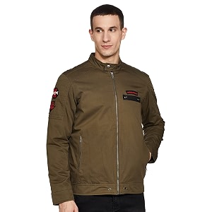 Spykar Mens Polyester Standard Length A-Line Coat