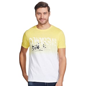 Spykar Mens Printed Slim Fit T-Shirts