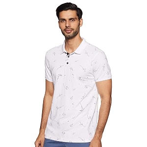 Spykar Mens Printed Slim Fit T-Shirt