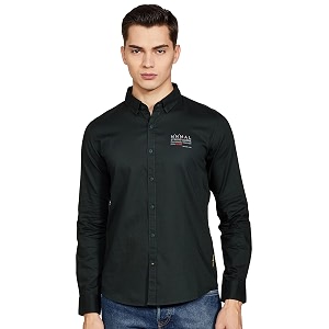 Spykar Mens Printed Slim Fit Shirt