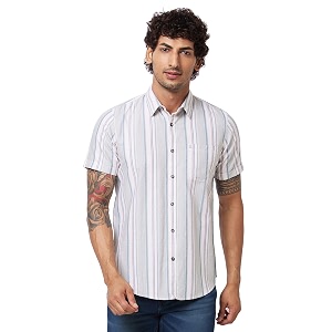 Spykar Mens Regular Fit N A Half