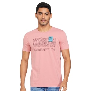 Spykar Mens Regular Fit T-Shirt