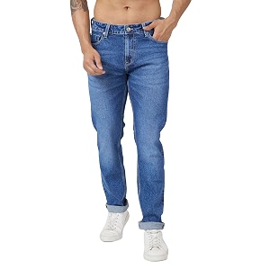 Spykar Mens Ricardo Comfort Fit Mid-Rise Jeans