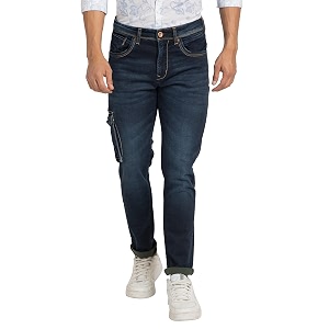 Spykar Mens Ricardo Straight Fit Mid Rise