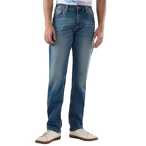 Spykar Mens Ricardo Straight Fit Mid Rise