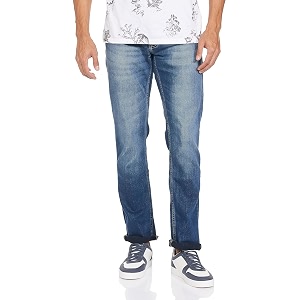 Spykar Mens Rover Regular Fit Mid-Rise Jeans
