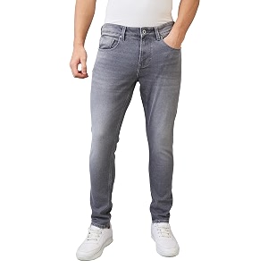 Spykar Mens Skinny Fit Low-Rise Casual Jeans