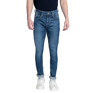 Spykar Mens Slim Fit Low Rise Casual