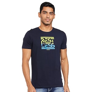 Spykar Mens Slim Fit Round Neck Full