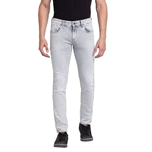 Spykar Mens Slim Fit Low Rise Casual