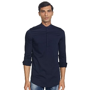 Spykar Mens Solid Slim Fit Shirt