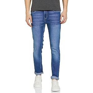 Spykar Mens Slim Fit Low-Rise Jeans