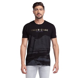 Spykar Mens Slim Fit T-Shirts