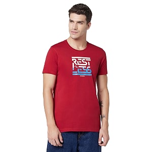 Spykar Mens Slim Fit Round Neck Full