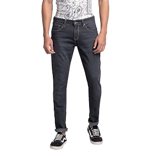 Spykar Mens Slim Fit Low Rise Casual