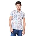 Spykar Men39s Slim Fit Ribbed Collar Half