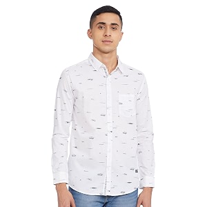 Spykar Mens Solid Slim Fit Shirt