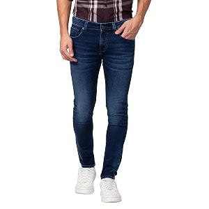 Spykar Mens Super Skinny Fit Low-Rise Jeans