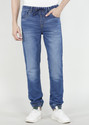 Spykar Men Jogger Fit Mid Rise Blue