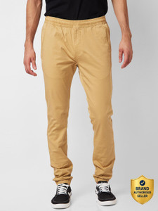 Spykar Men Khaki Trousers