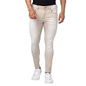 Spykar Men Mid Rise Light Sand Cotton